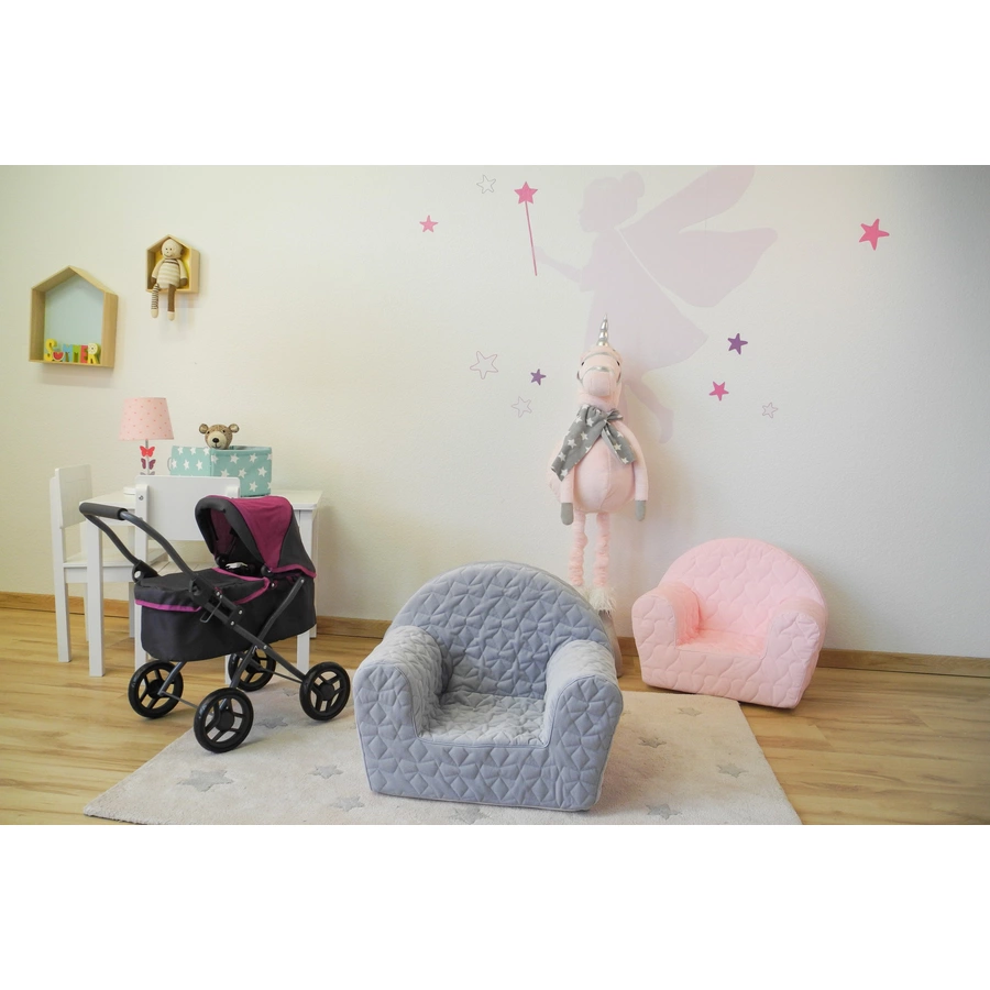 knorr toys® Kindersessel Cosy geo grey grau