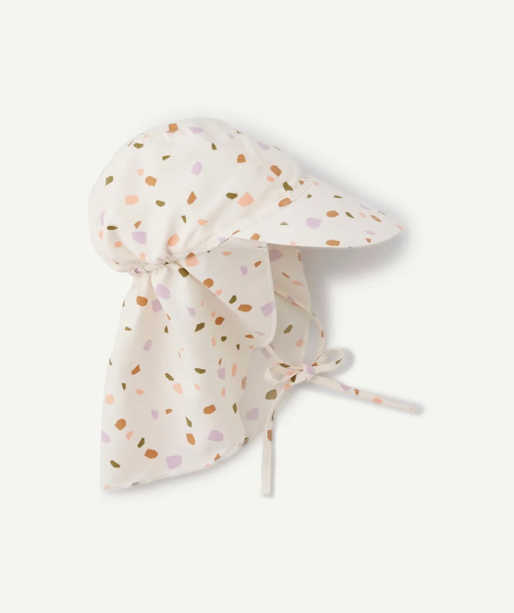 LASSIGCASQUETTE PROTÈGE NUQUE BLANC CASSÉ ET MULTICOLORE