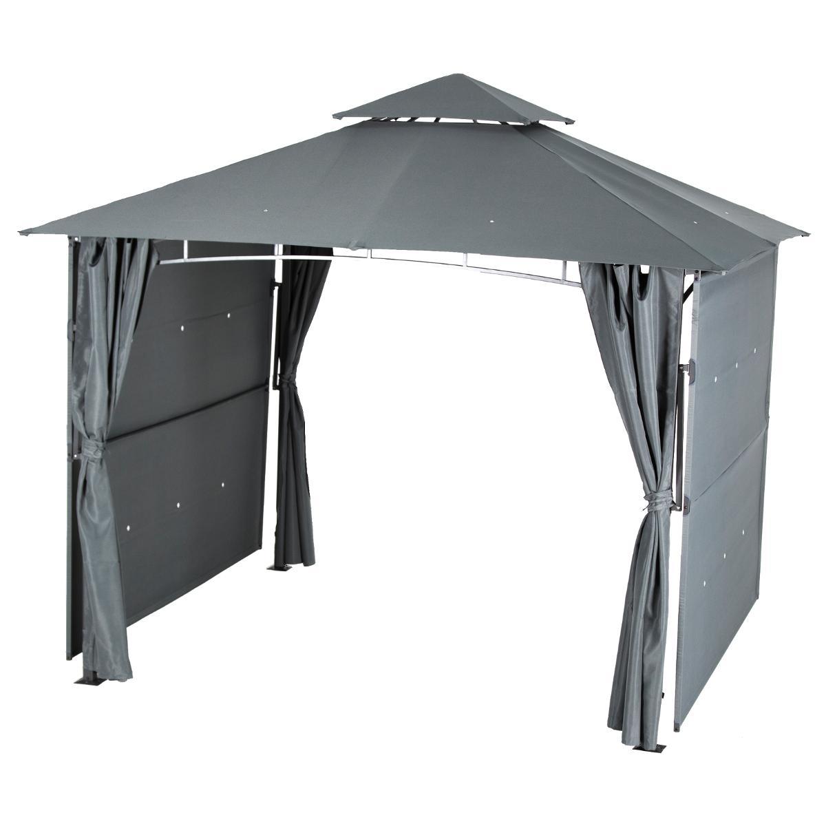 TONNELLE AMALYA 3X3M AUVENT ARDOISE