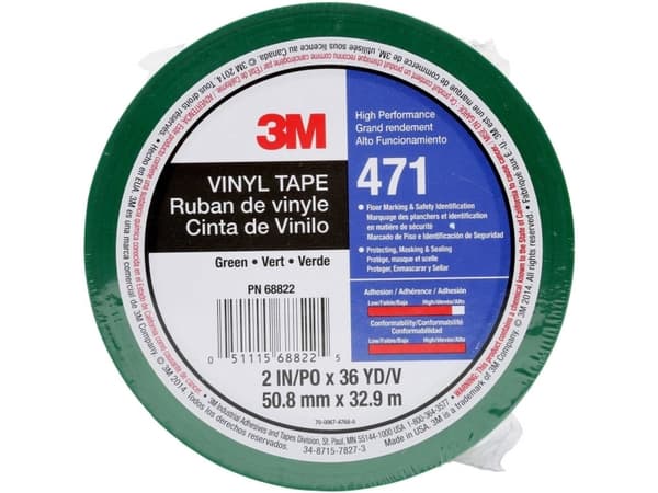 3M 471IW-GR50-D PVC-klebende tape Grønn (L x B) 33 m x 50 mm 1 rull(er) (471IW-GR50-D)