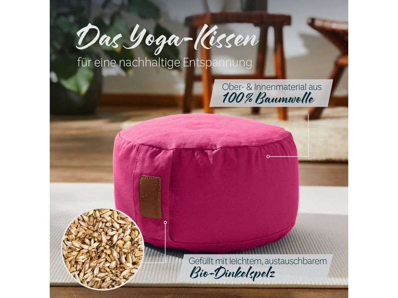 DoYourYoga Yoga-Kissen Vishnu Pink Yoga-Zubehör