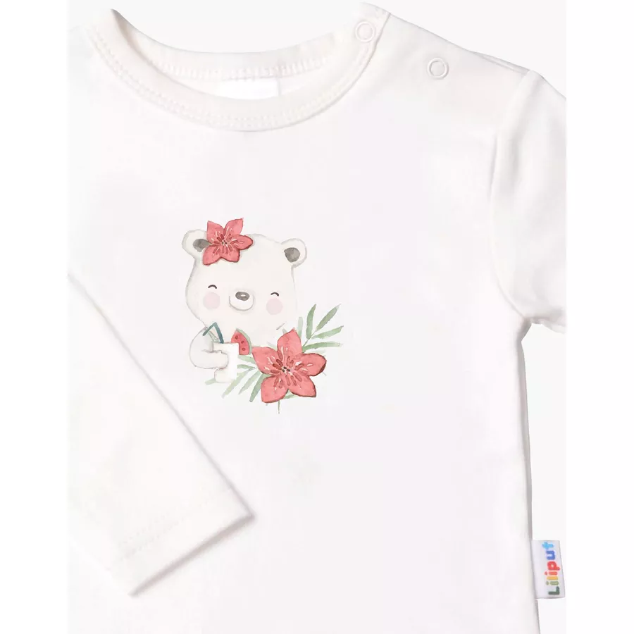 Liliput Langarmshirt Happy Bear ecru