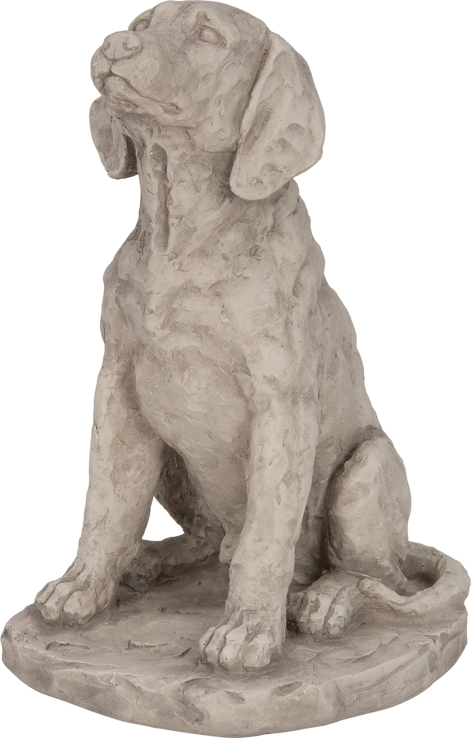 Intratuin tuinbeeld hond grijs 43,5 x 39 x 60 cm
