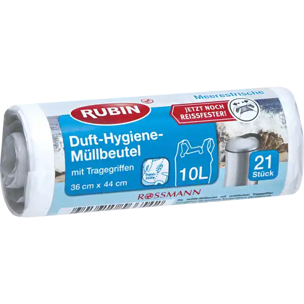 Duft-Hygiene-Müllbeutel mit Tragegriffen 10 l