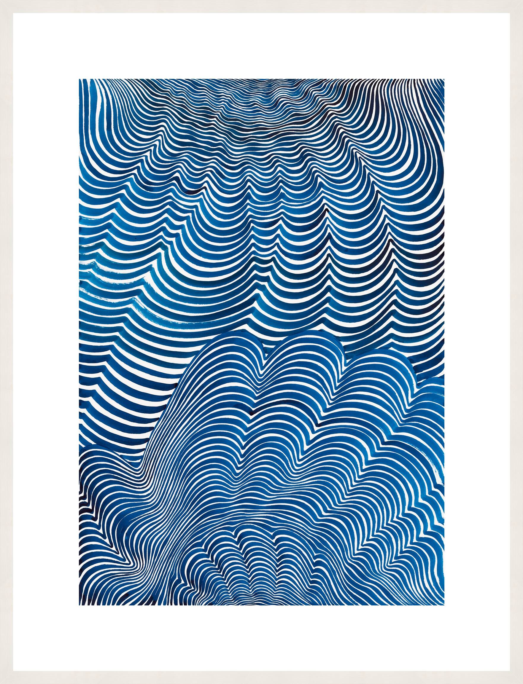 BK D36064 AT A FREQUENCY IN BLUE by Bettina Krieg - Limited Edition. Edition of: 150. Signed.