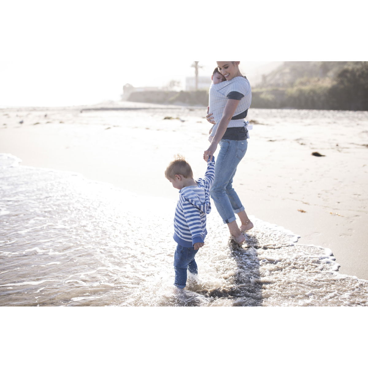 ergobabyergobaby   Aura Tragetuch Strick soft black