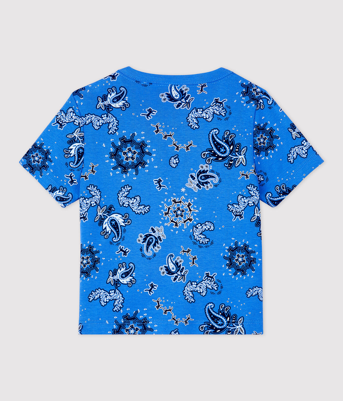 Tee-shirt manches courtes imprimé bandana en coton bio bébé
