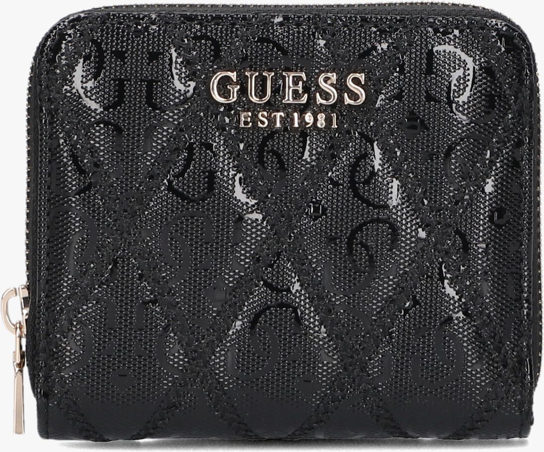 GUESS zwarte guess portemonnee adi slg small zip around