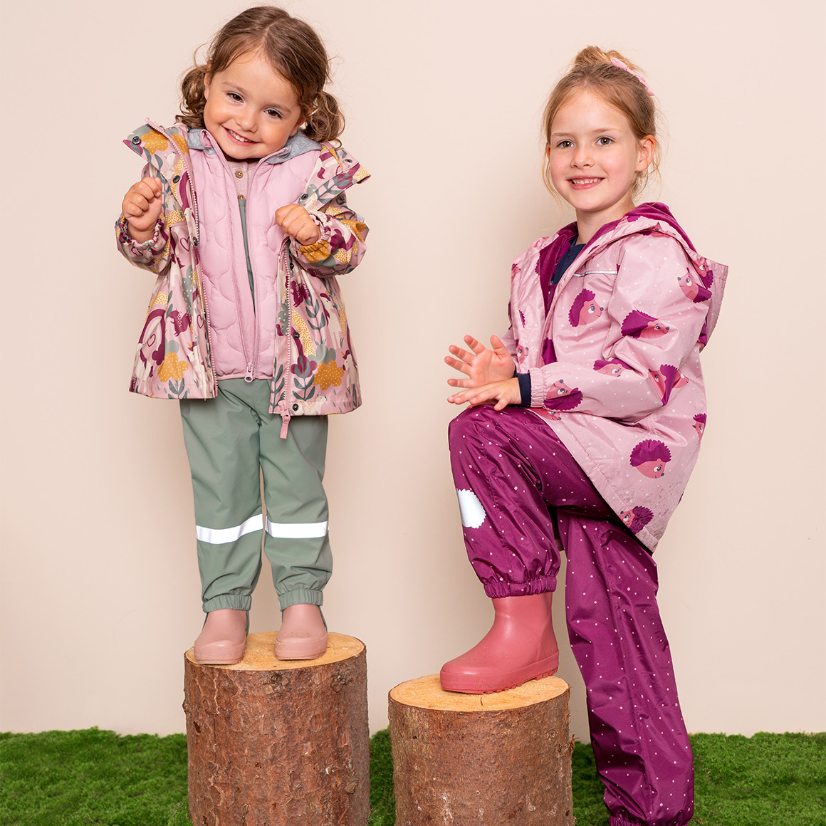 Topolino Mädchen Regenjacke mit Igeln rosa