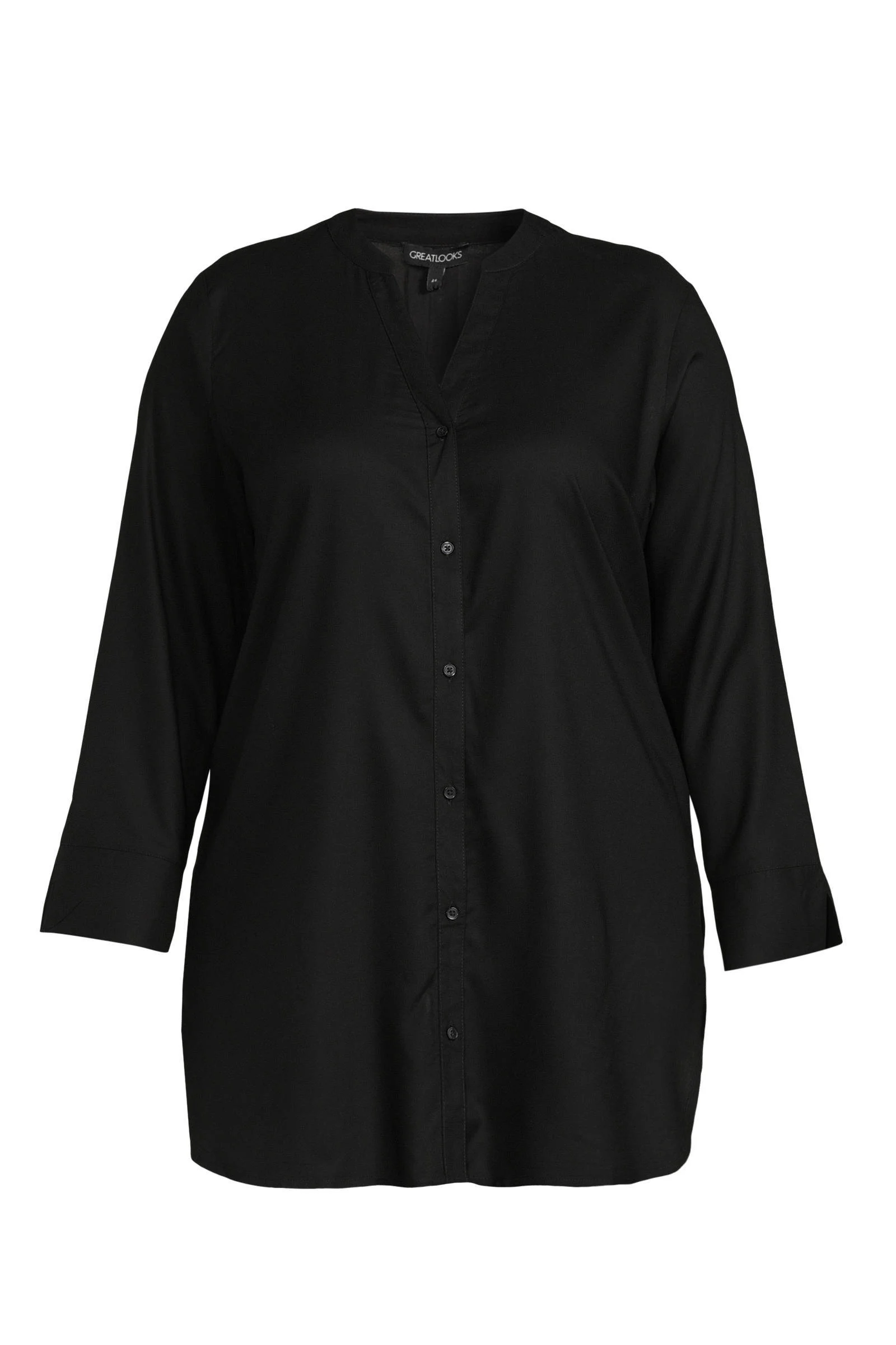 GREAT LOOKS lange blouse zwart