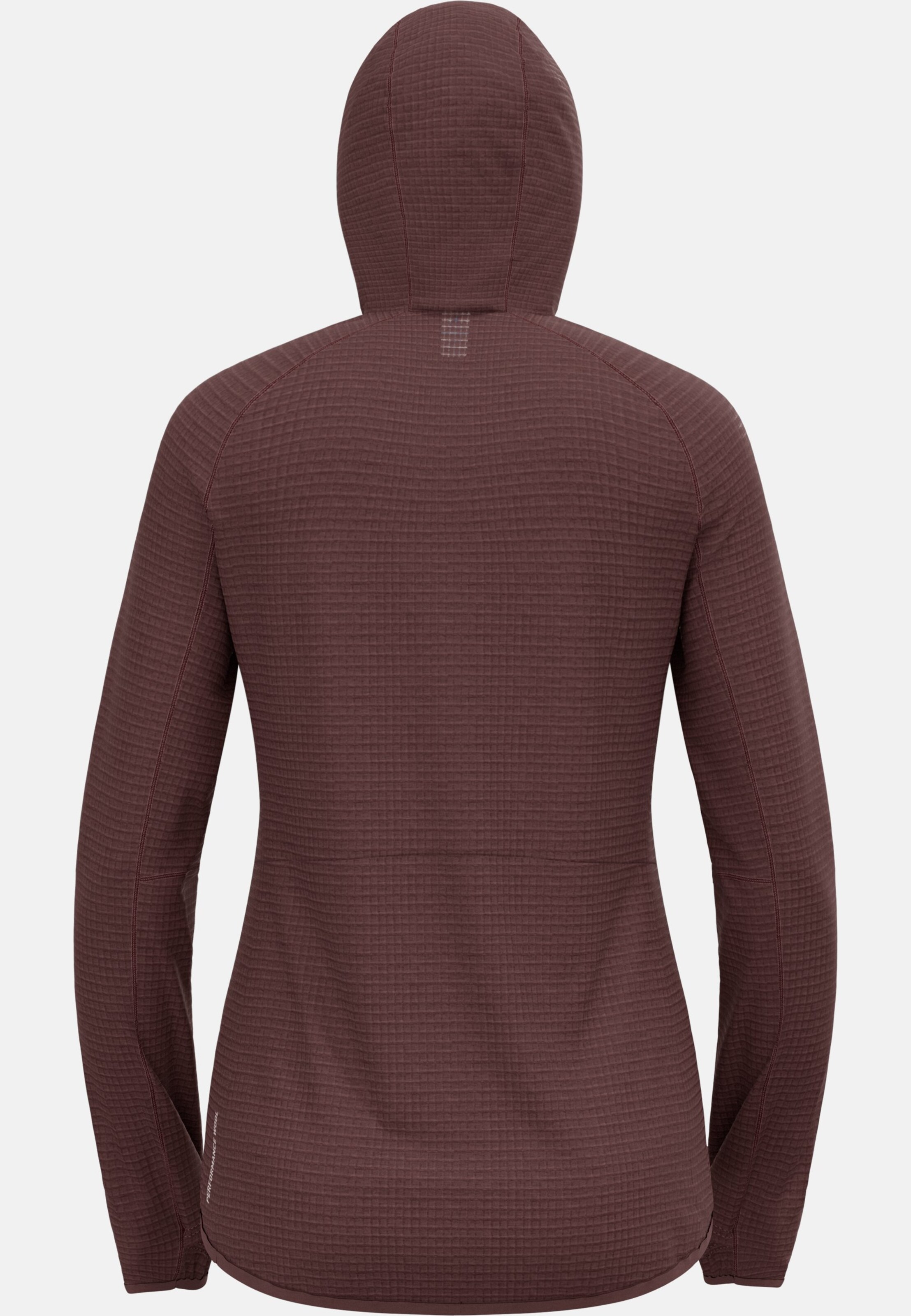 Ascent Mid Layer mit Kapuze und Reissverschluss in fudge