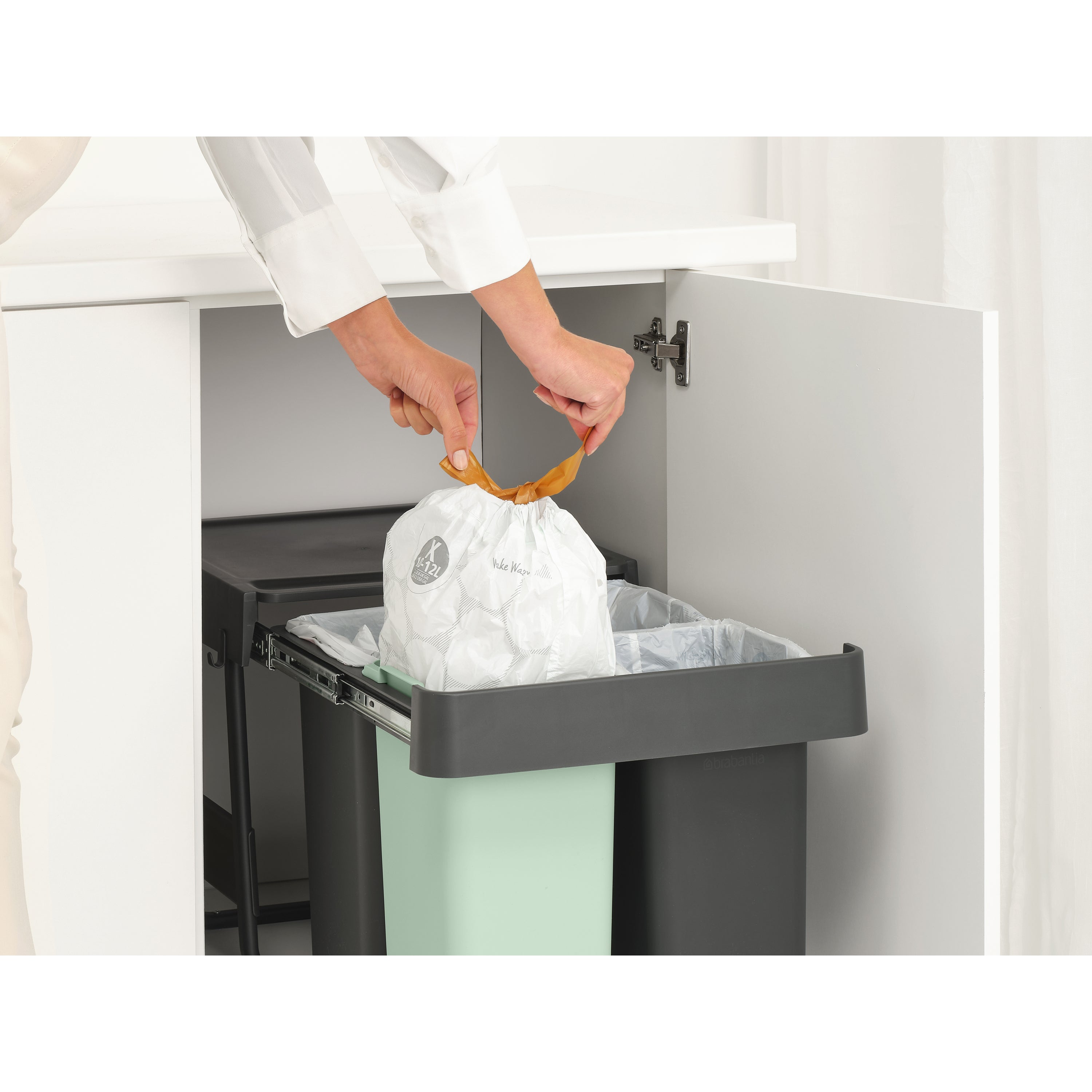 Brabantia Sort & Go Inbouw Prullenbak - 10 + 10 + 20 l