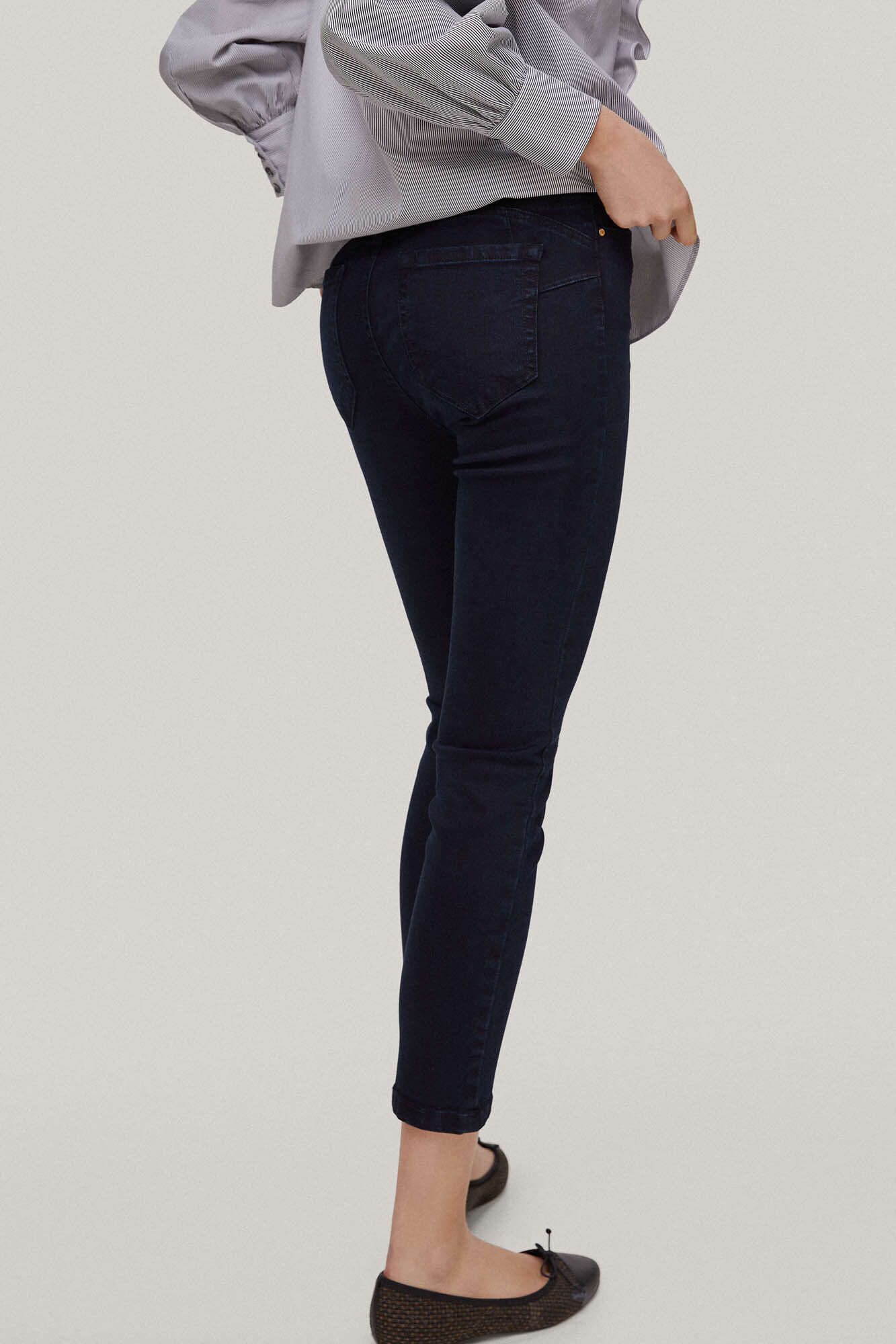 Calça jeans push-up em Lycra® - Azul