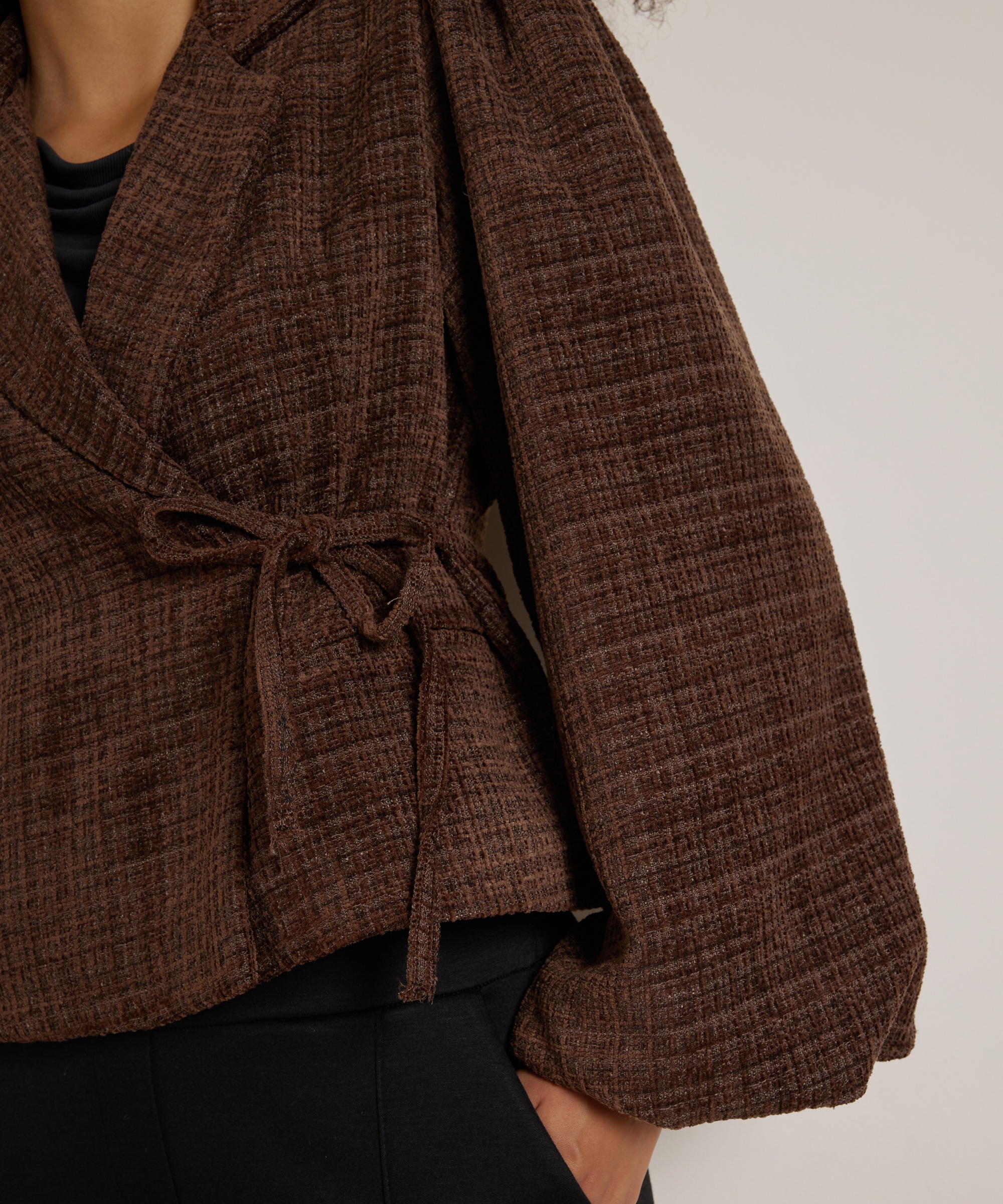 overslag blazer boucle