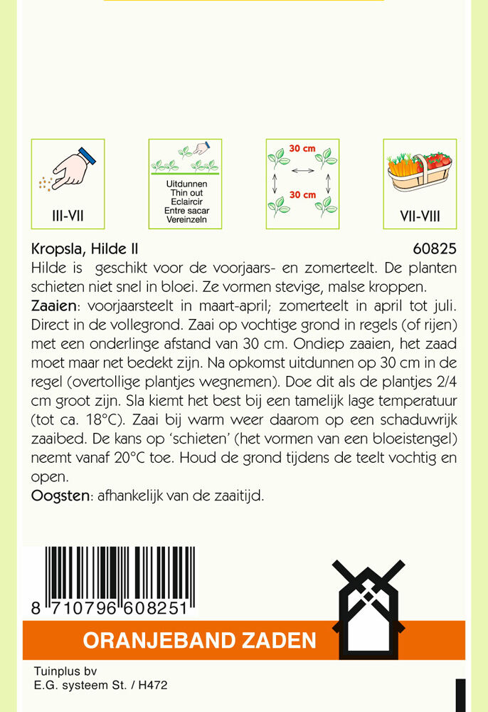 Oranjeband zaden Kropsla Hilde 2 - Groentezaden