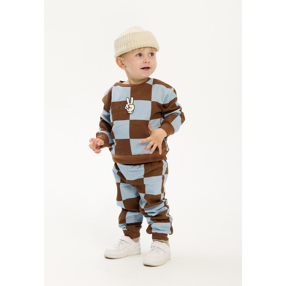 Køb THE NEW Siblings Toffee Check TNSTPaulie Sweatpants