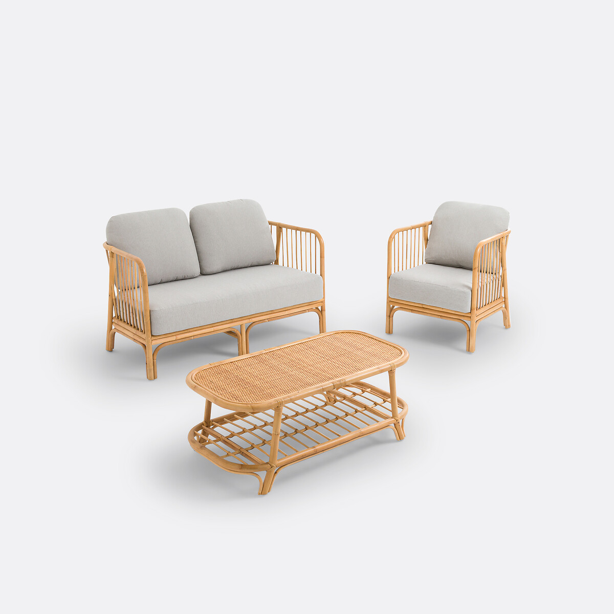 LA REDOUTE INTERIEURS<br>Tuinzetel em rotan, Elisa
