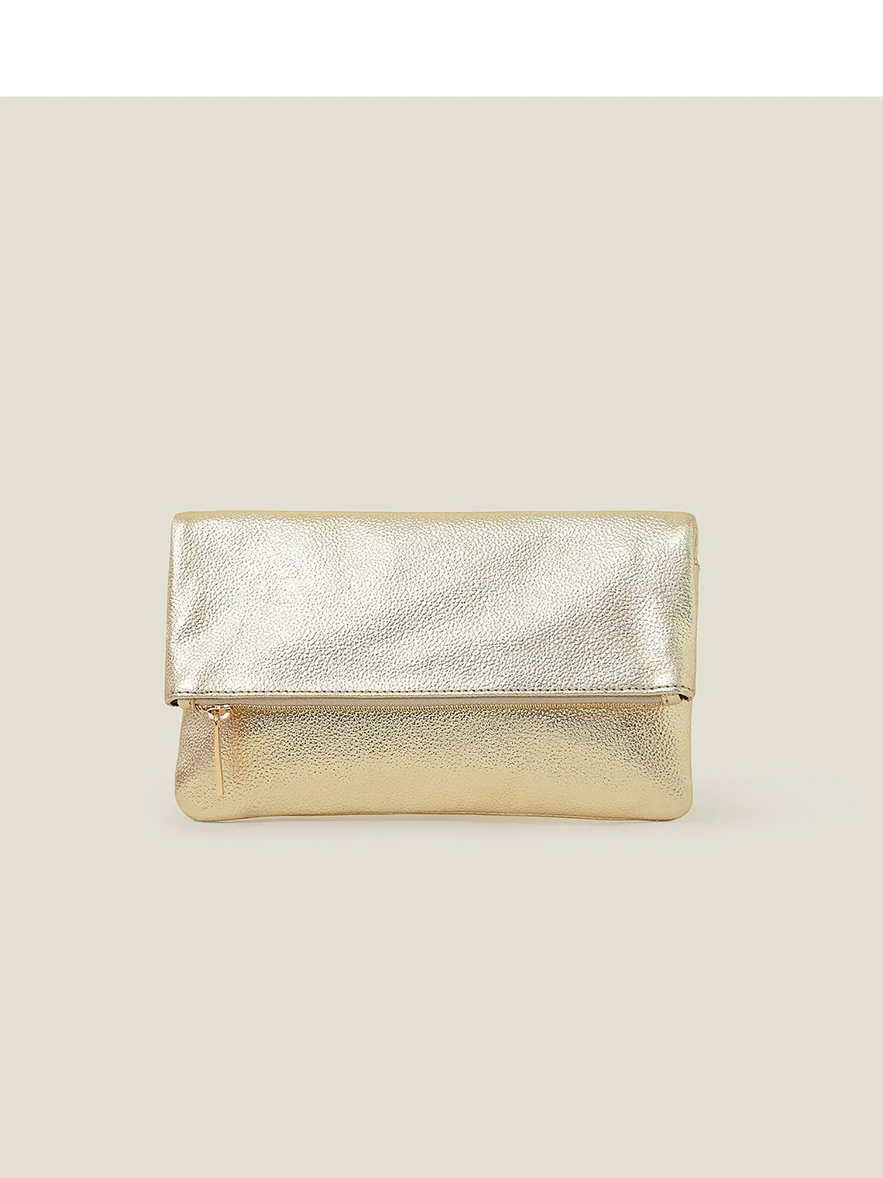 Accessorize Leather Fold Over Clutch