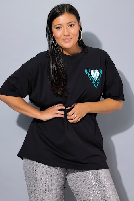 T-Shirt, Oversized, Rückenprint