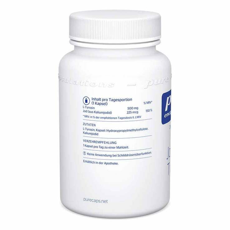 Pure Encapsulations Jod und Tyrosin Kapseln, 60 St