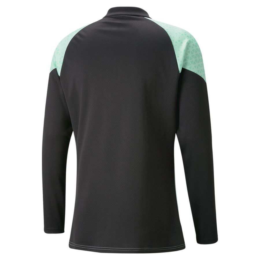 teamCUP Training 1/4 Zip Top Electric Peppermint-PUMA Black