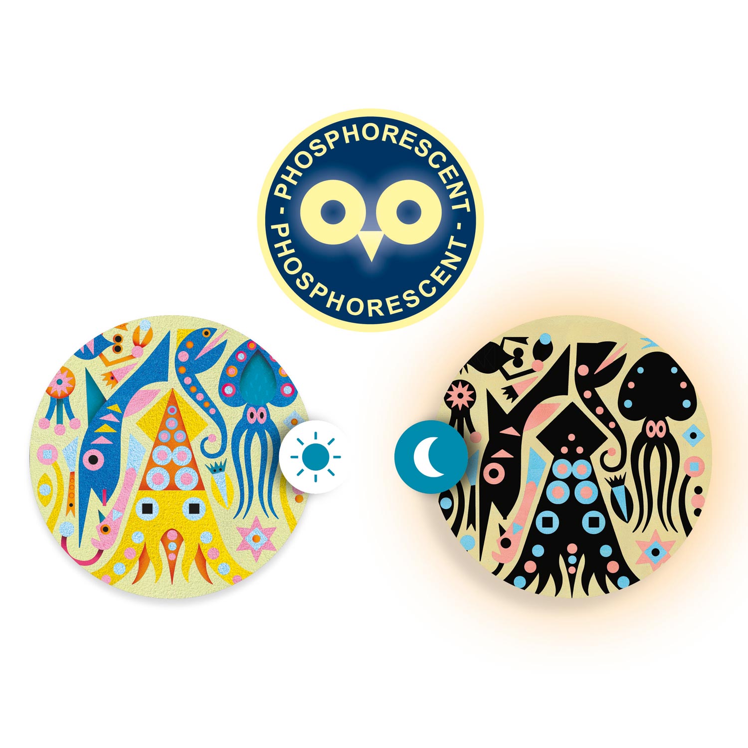Djeco Glow in the Dark Zand Zeedieren
