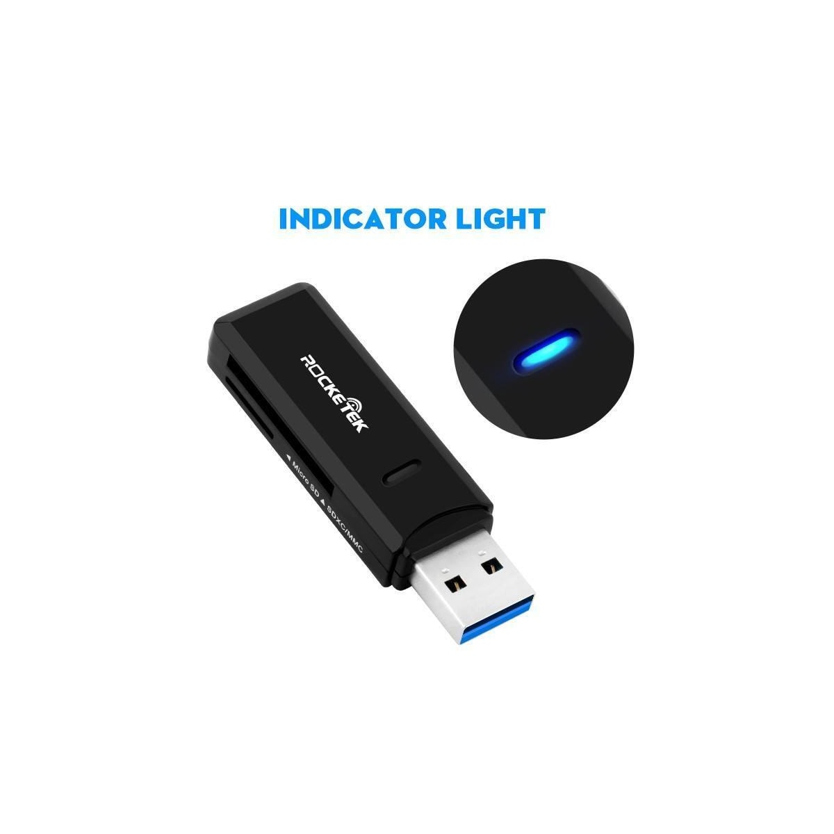 NÖRDIC USB 3.0 kortleser 2 spor SD, MicroSD UHS-I