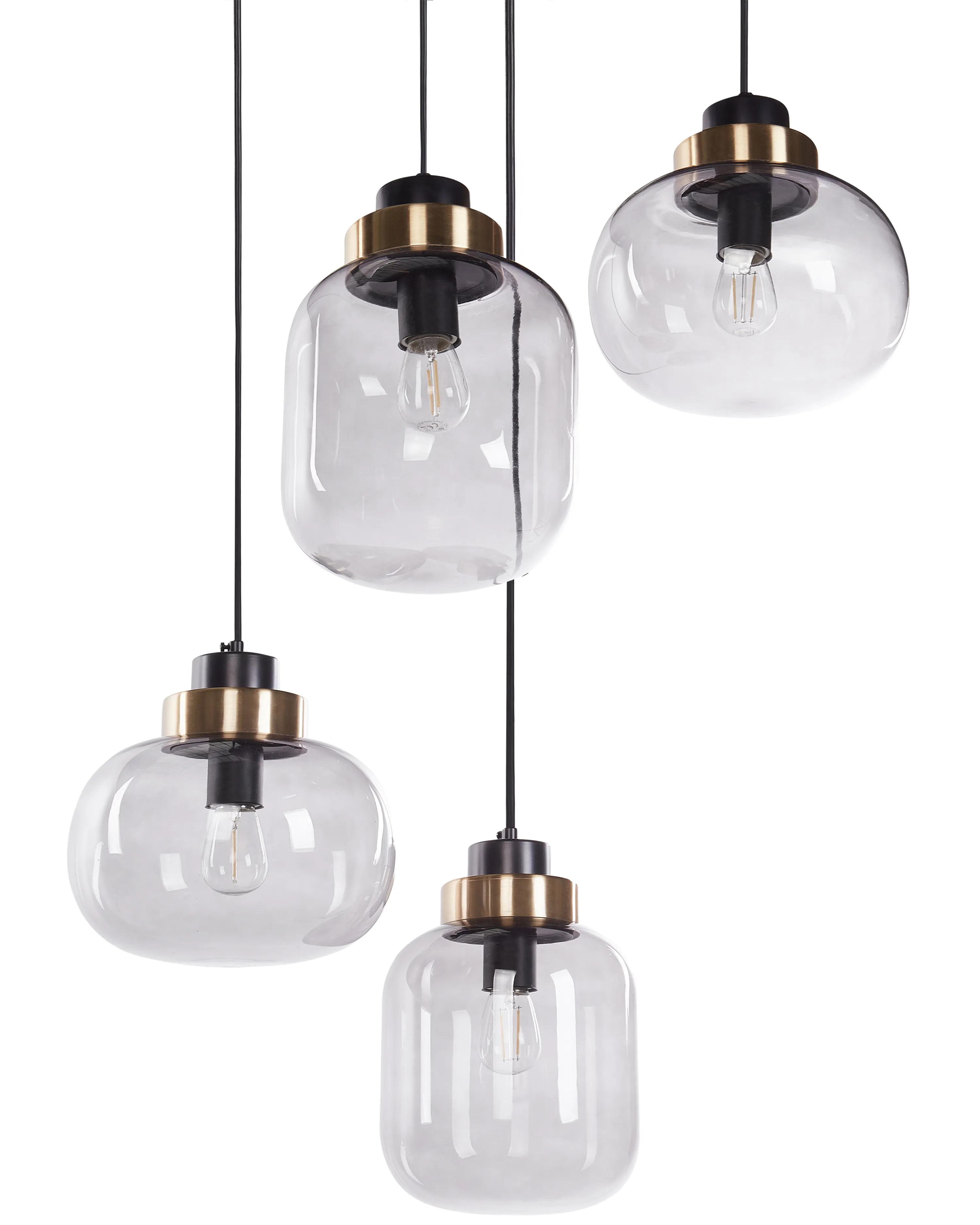 Hanglamp ZAYANDE Glas Lichtgrijs
