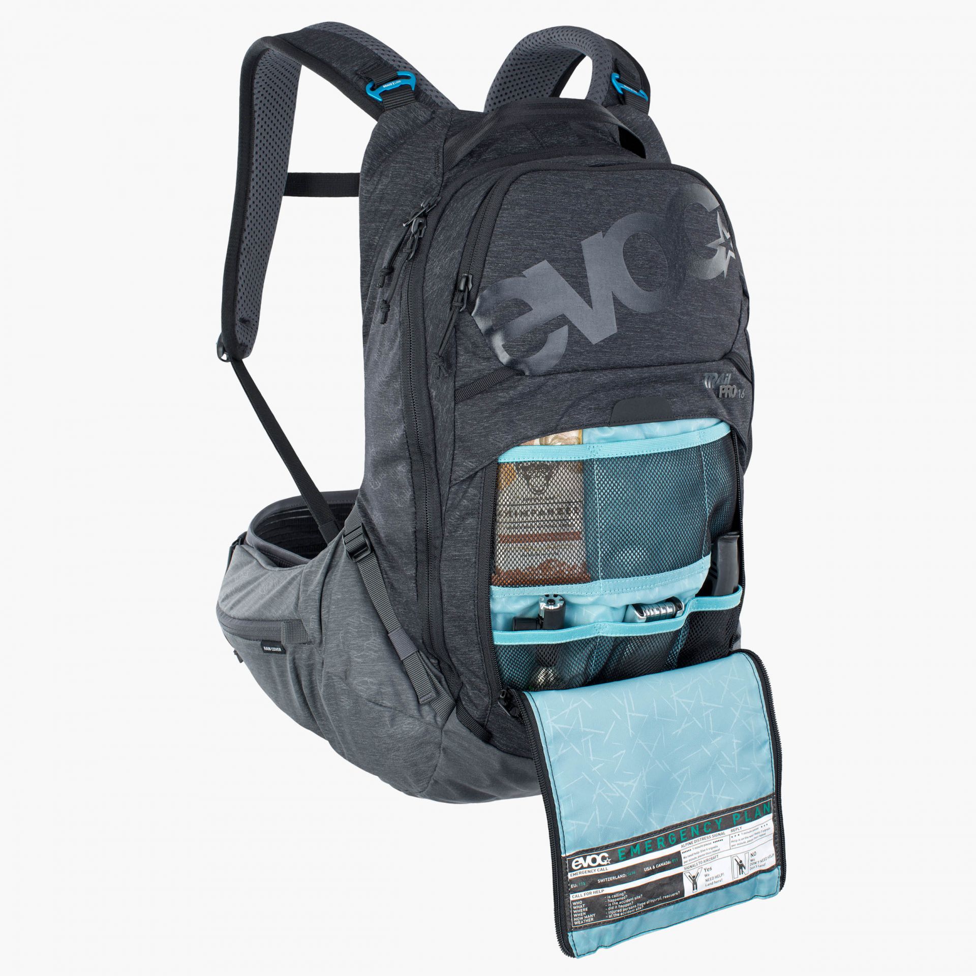 EVOC Trail Pro 16 Rygsæk Small/Medium Grå