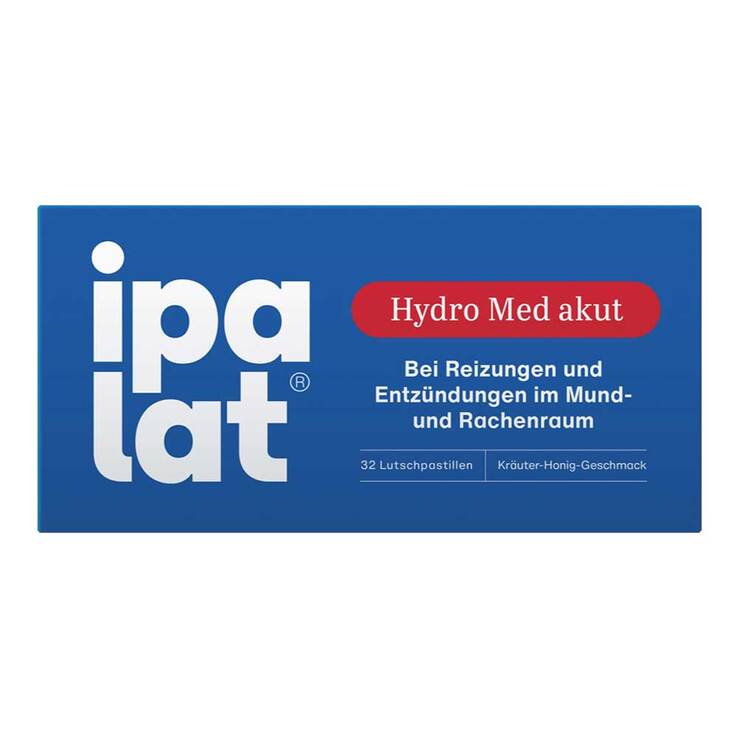 Ipalat Hydro Med akut Lutschpastillen, 32 St