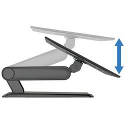 Bras support pour écran tactile avec socle, noir