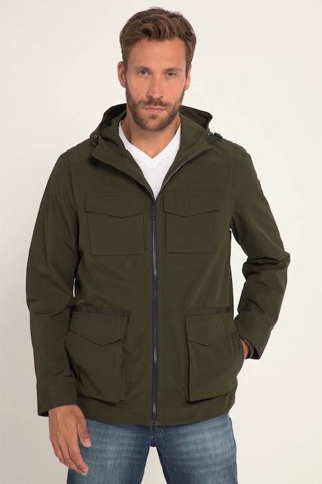 Fieldjacket, Ripstop, Kapuze, viele Taschen