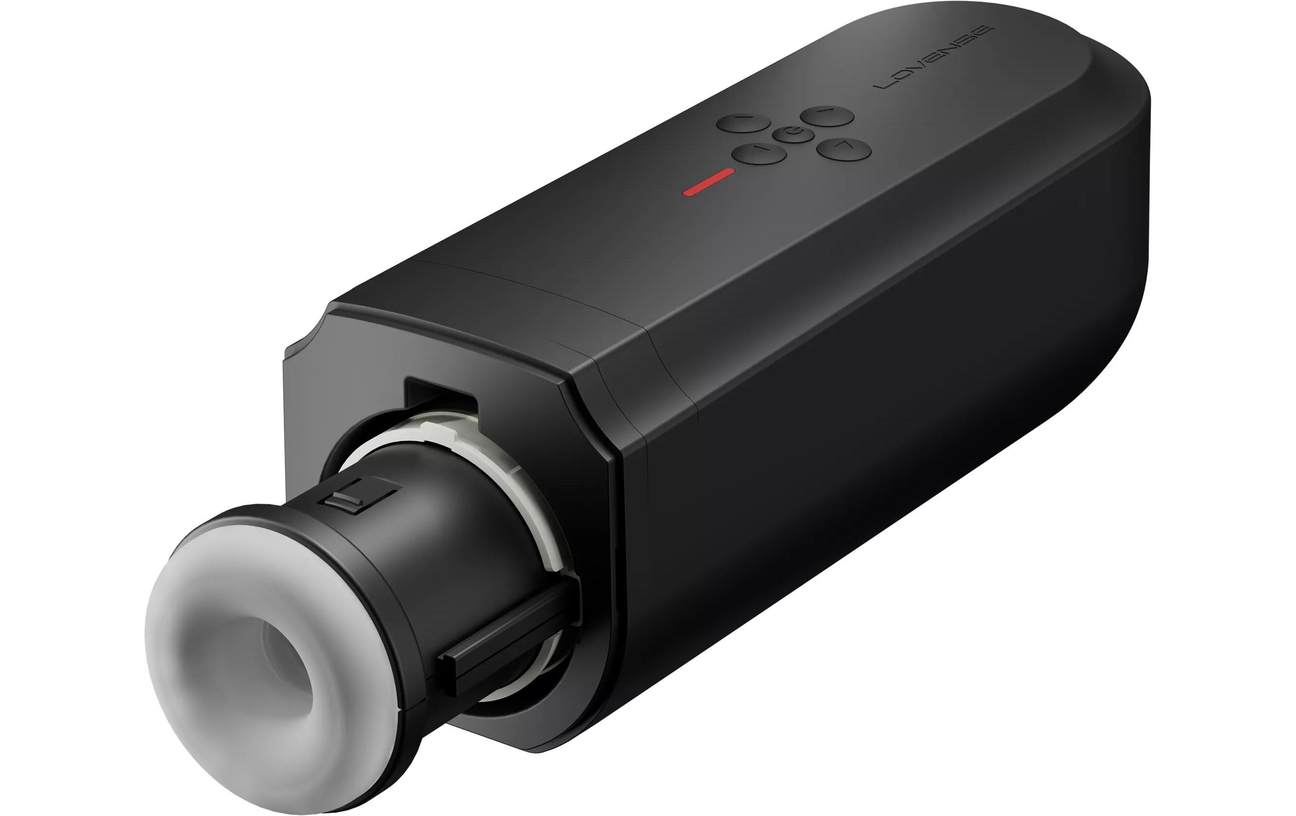 Masturbator Solace Schwarz<br>Automatischer Stossender Masturbator