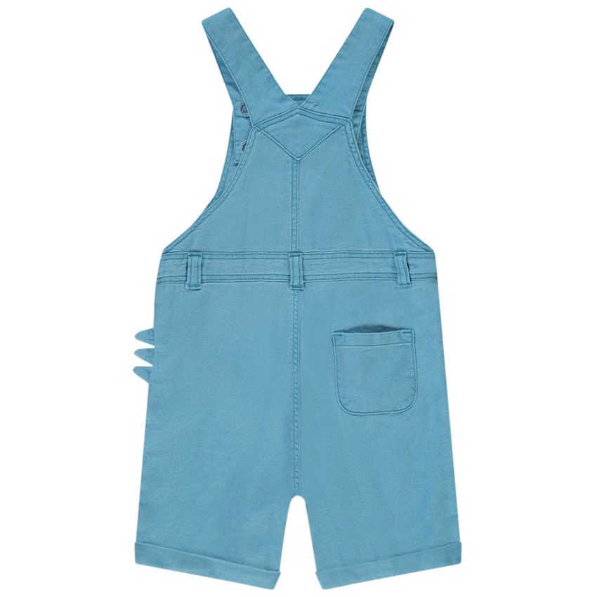 Salopette courte poche fantaisie pour bébé garçon - Kaki