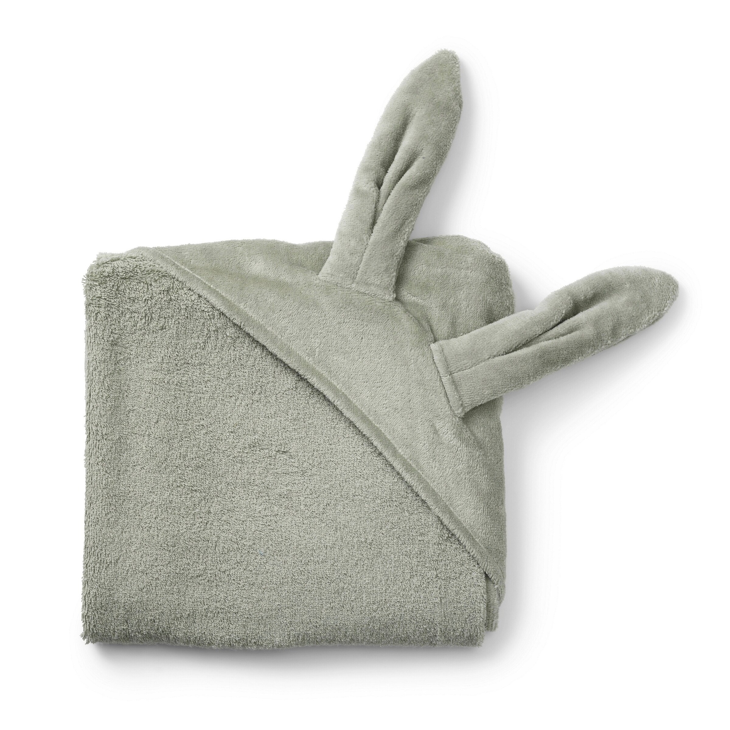 Elodie Kapuzenhandtuch - Mineral Green Bunny