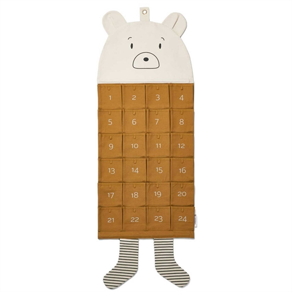 Julekalender Klaus Mr Bear Golden Caramel Multi Mix - LieWood