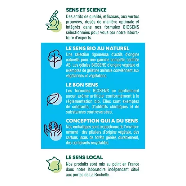 Biosens Magnésium Bio 30 gélules végétales