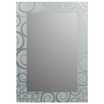Plieger Art-line spiegel met kader - spiralen - 70 x 50 cm