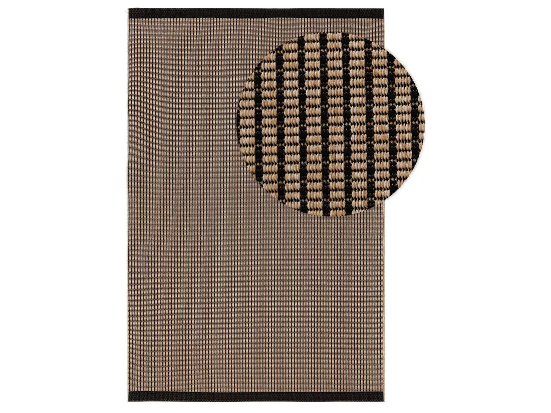 Tapis d'extérieur & intérieur Naoto Beige/Noir 120x170 cm