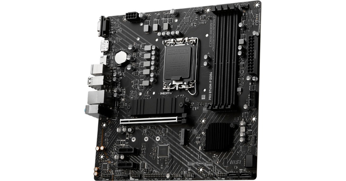 MSIPRO B760M-P DDR4 socket 1700 moederbord  (Zwart, RAID, Gb-LAN, Sound, µATX)
