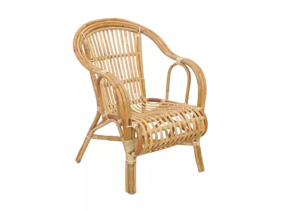 Fauteuil en poelet naturel