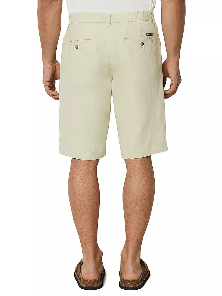 MARC O'POLO Leinenshorts  grau
