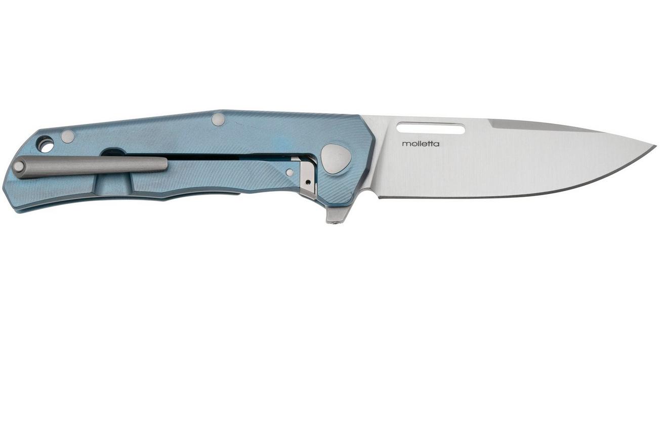 LionSteel Q4ttro, Satin MagnaCut, Blue Titanium Carbon Fiber Inlay, zakmes, Michele Pensato design