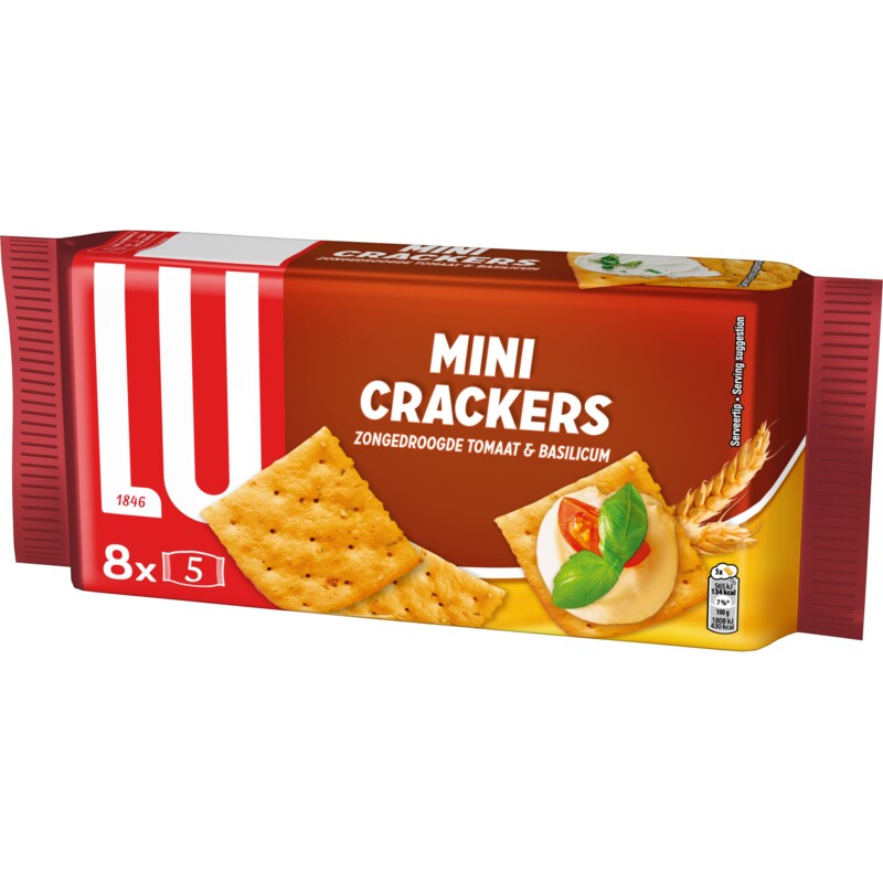 LU Mini crackers tomaat & basilicum