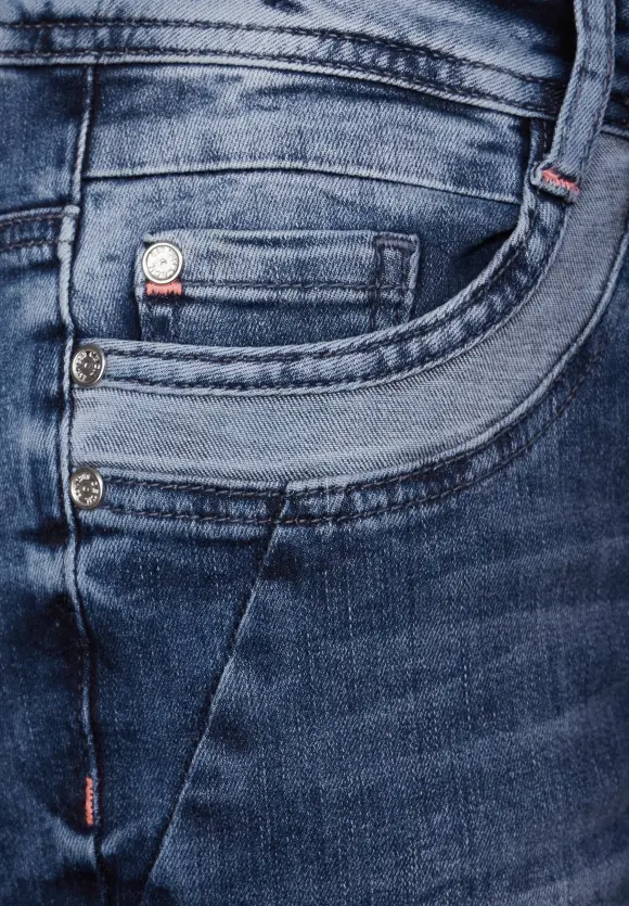 Casual Fit Jeans - mid blue used wash