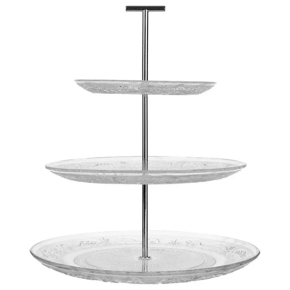Secret de Gourmet Etagere 3 laags - transparant - 29 x 35 cm