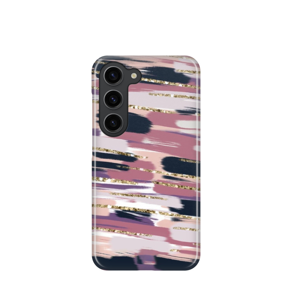 Samsung Galaxy S23 5G Kunststoff Hülle Pastell und Glanz - Rosa