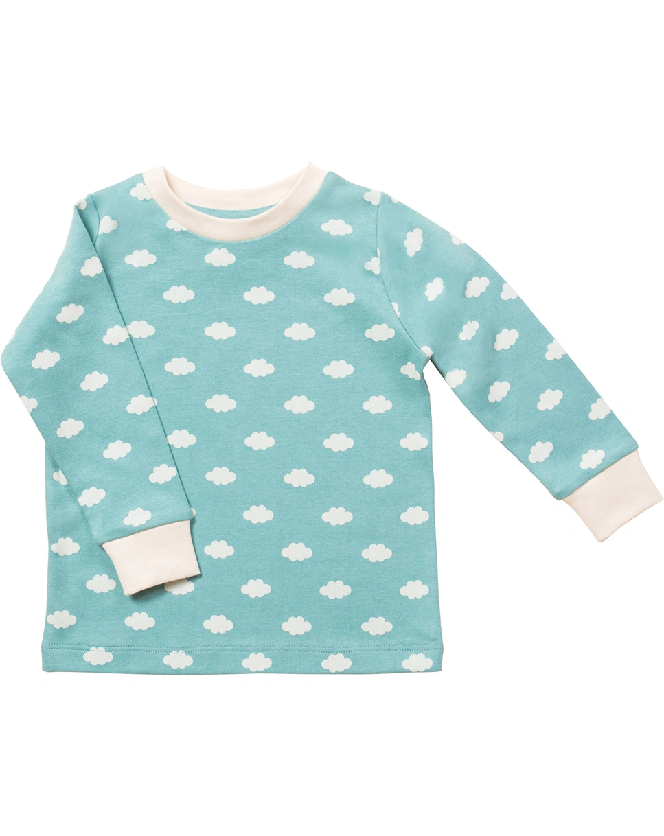 Langarmshirt FLUFFY CLOUD in blau