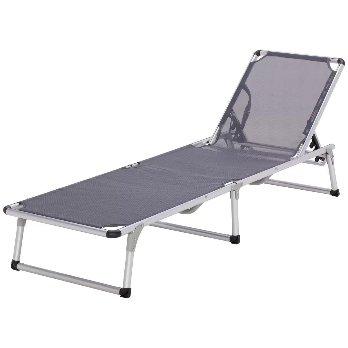 Ondega Liegestuhl Leni 55x180 silber,anthrazit