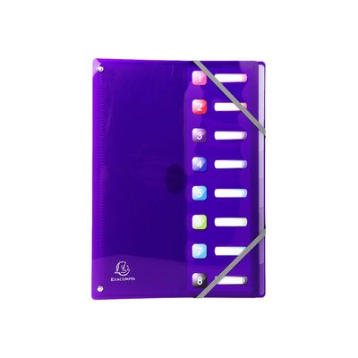 Exacompta Iderama - Trieur polypro 8 positions - disponible dans différentes couleurs